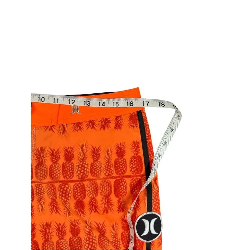 Hurley Phantom Pineapple Board Shorts Mens 30 Neon Orange Surf Swim Trunks Beach